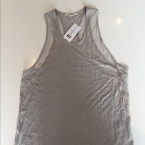 NWT Helmut Lang Chrome Jersey Tank ( size medium)